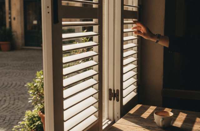 Cafe Style Shutters: The Perfect Balance of Privacy and Sunlight