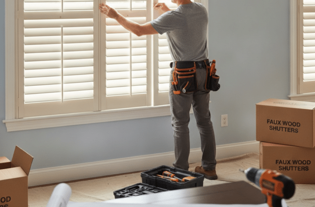 Faux Wood Shutters