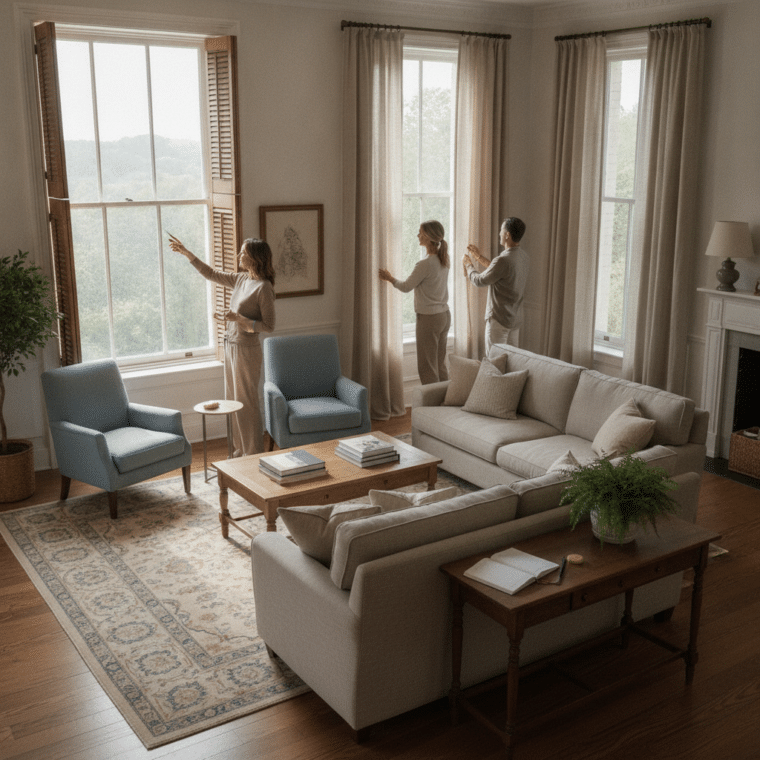 How to Track the Sun and Adjust Shutters to Protect Furniture