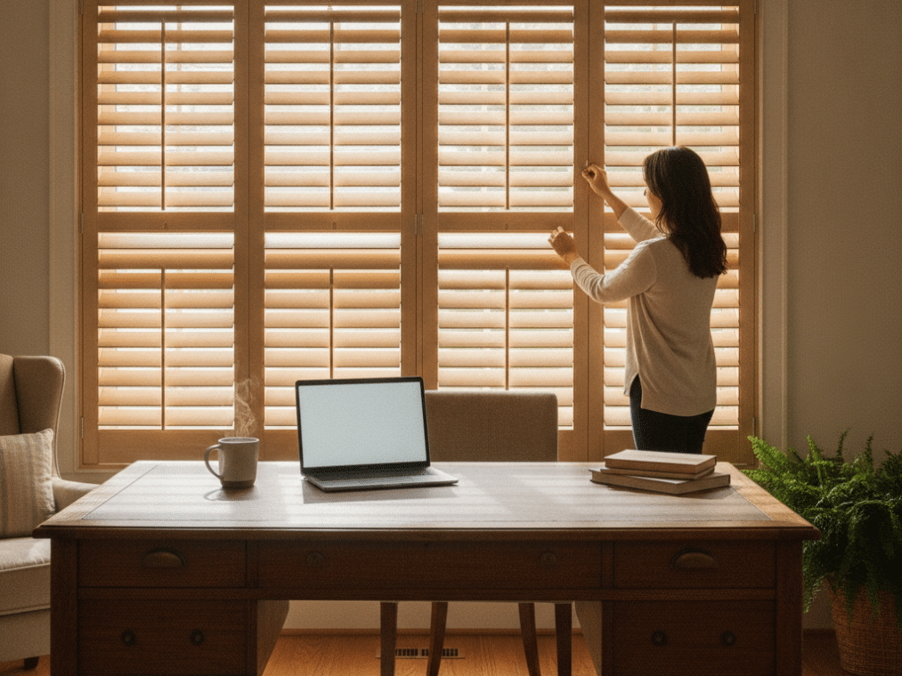 Max Privacy: How to Adjust Street-Facing Plantation Shutters