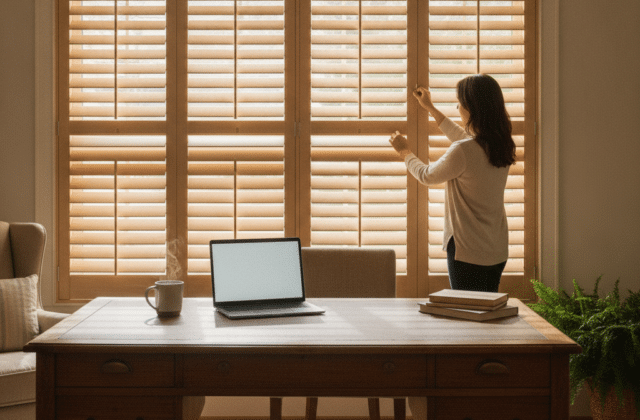 Max Privacy: How to Adjust Street-Facing Plantation Shutters