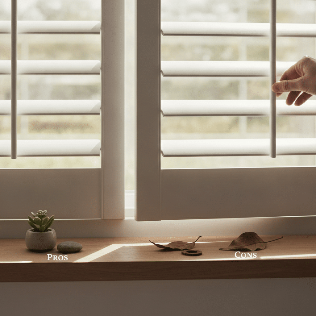 Polyvinyl Plantation Shutters: Honest Pros and Cons for Homeowners