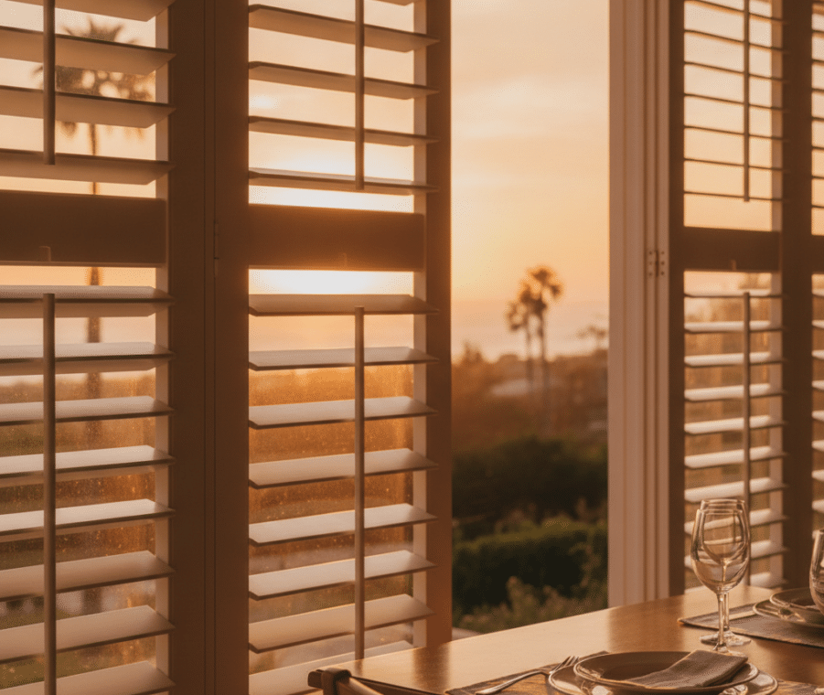 Securing Dining Room Privacy Without Blocking the Sunset View