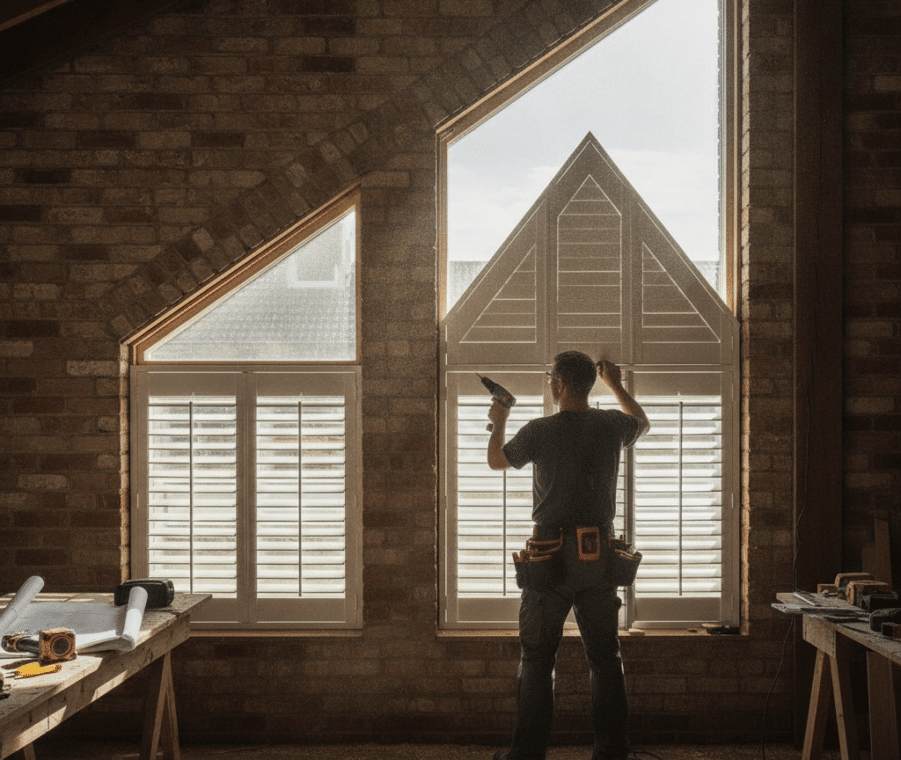Solving Light Control Issues in Angled and Shaped Windows with Shutters