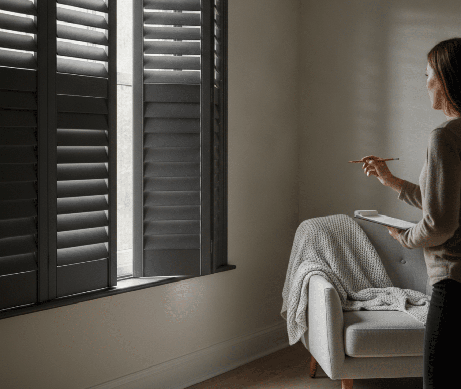Will Dark or Charcoal Shutters Make My Room Look Too Dark?